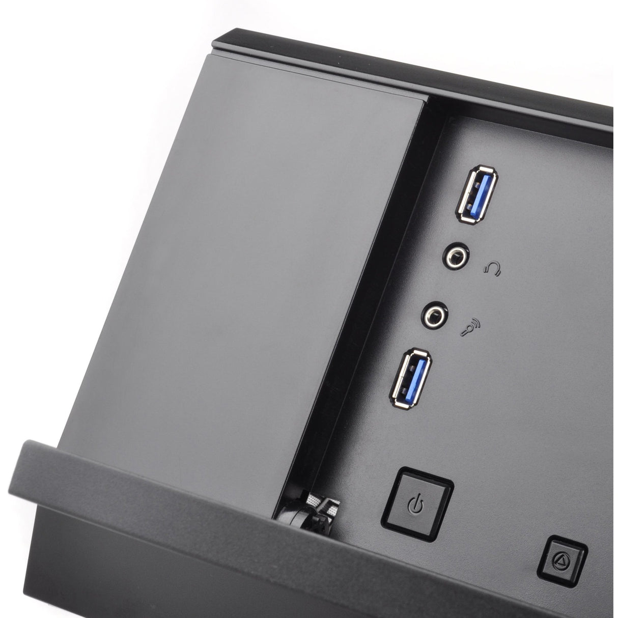 Silverstone sst-gd10b htpc behuizing (zwart | 2x usb-a)