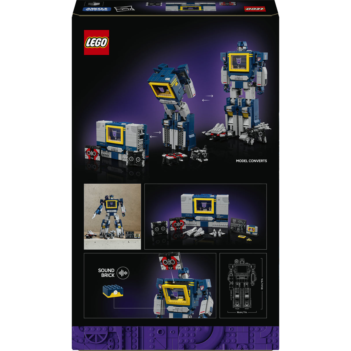 Lego ® icons transformers: soundwave - transformers collectie - 10358