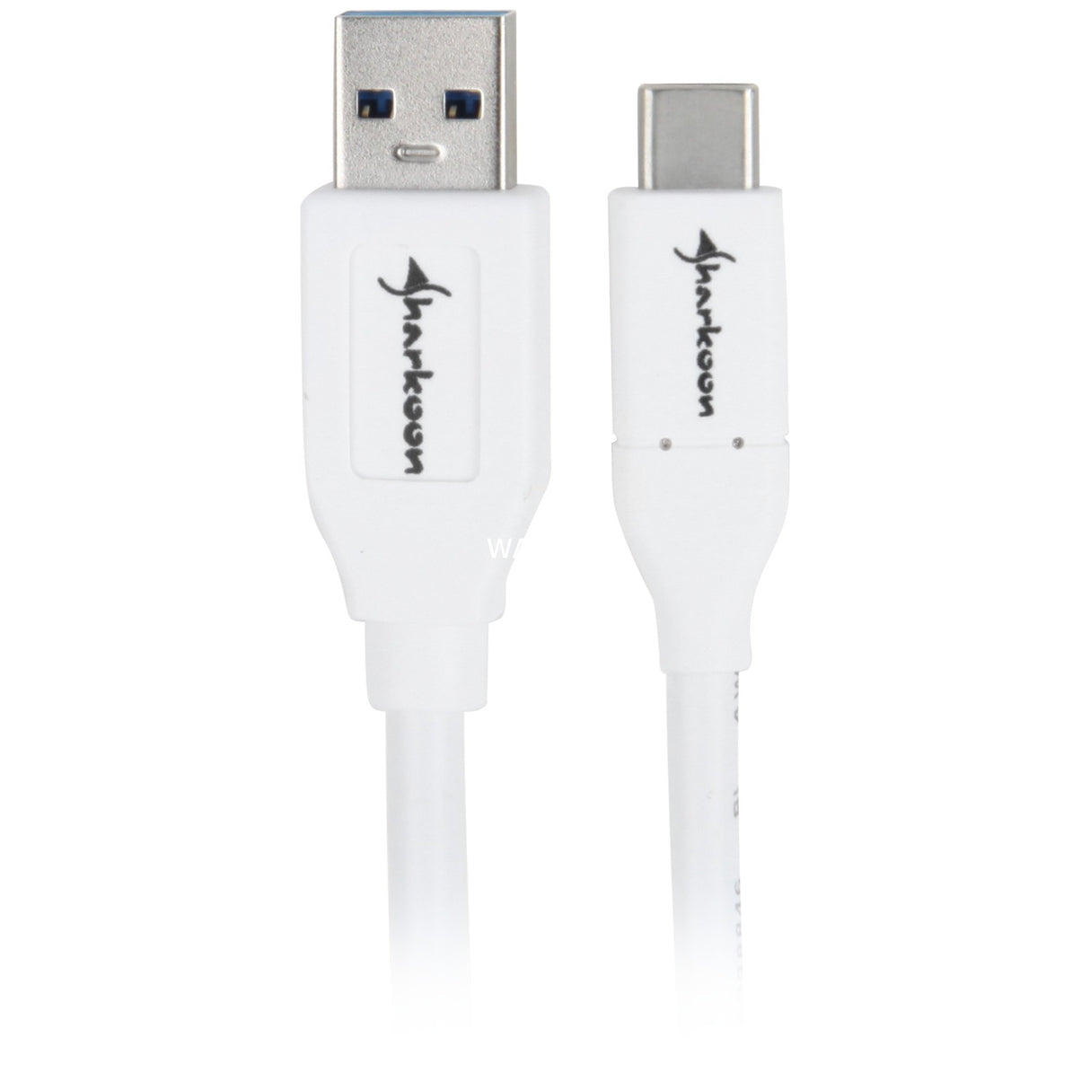 Sharkoon usb-a 3.2 > usb-c kabel (wit, 1 meter)