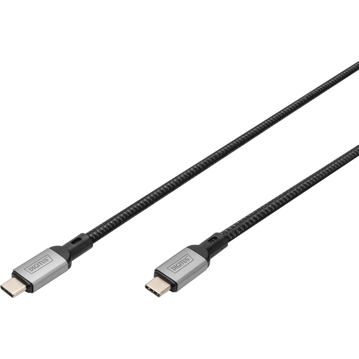 Digitus usb-c 4 gen2- usb-c-verbindingskabel (zwart grijs, 3 meter)