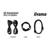 Iiyama g-master black hawk g2741qsu-b1 27 gaming monitor (zwart, hdmi, displayport, 2x usb-a, usb-b, 144 hz)