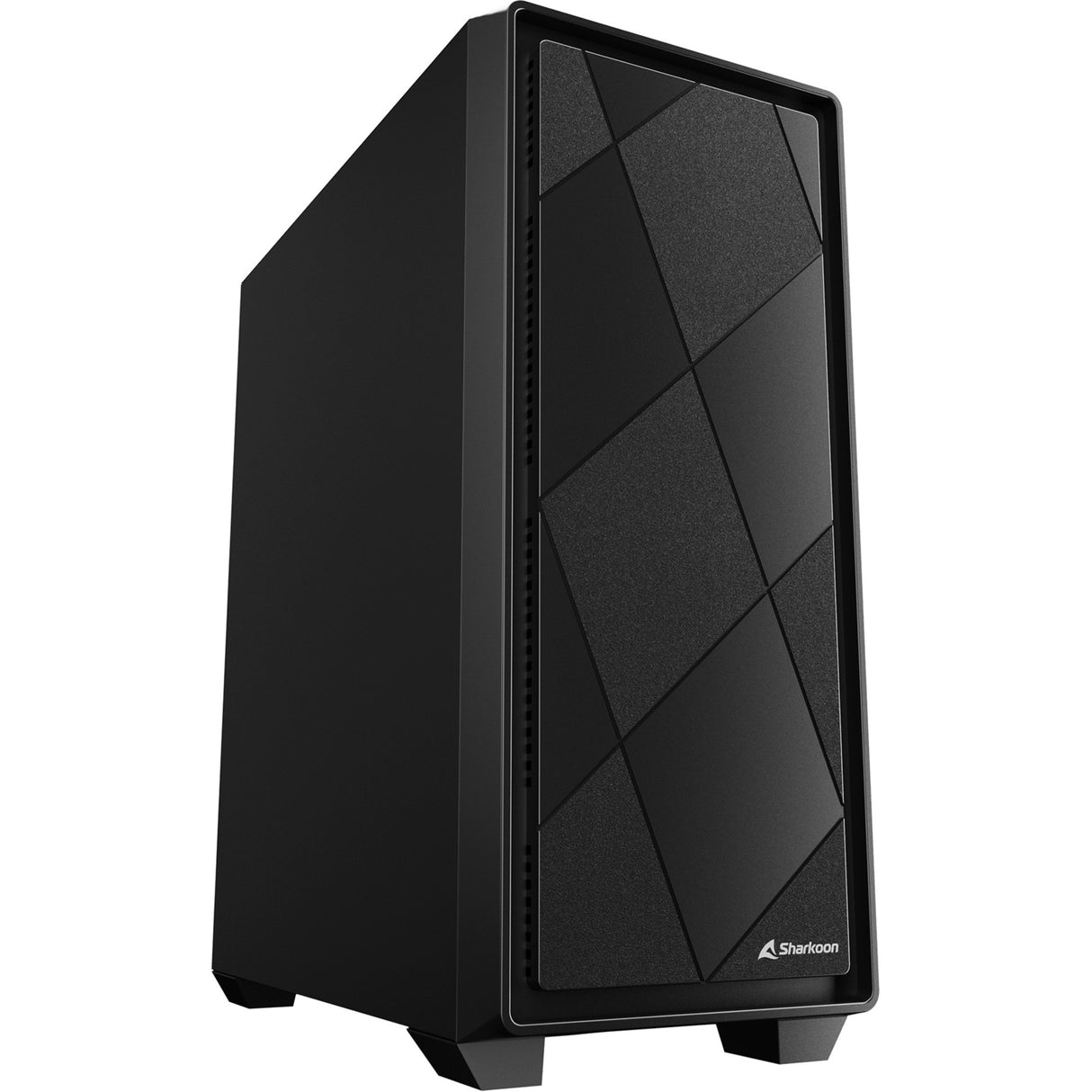 Sharkoon vs8 black midi tower behuizing (zwart | 3x usb-a)