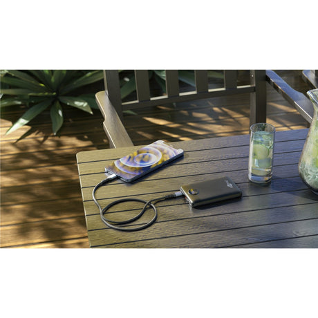 Goobay powerbank compact 10.000 mah (zwart, 10 ah, 1x usb-a, 1x usb-c, power delivery, quick charge)