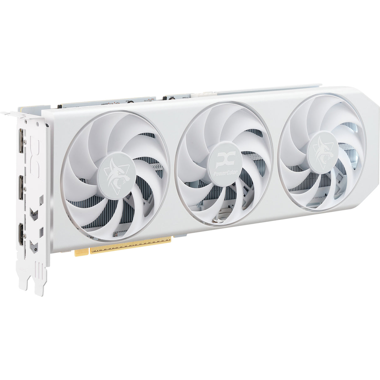 Powercolor radeon rx 9060 xt hellhound spectral white 16g grafische kaart (wit, rdna4, gddr6, 2x displayport, 1x hdmi 2.1)