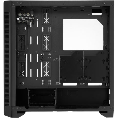 Sharkoon elite shark ca200g big tower behuizing (zwart | 4x usb-a | rgb | tempered glass)