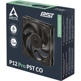 Arctic p12 pro pst co case fan (zwart, 120 x 120 x 25 mm, pwm)