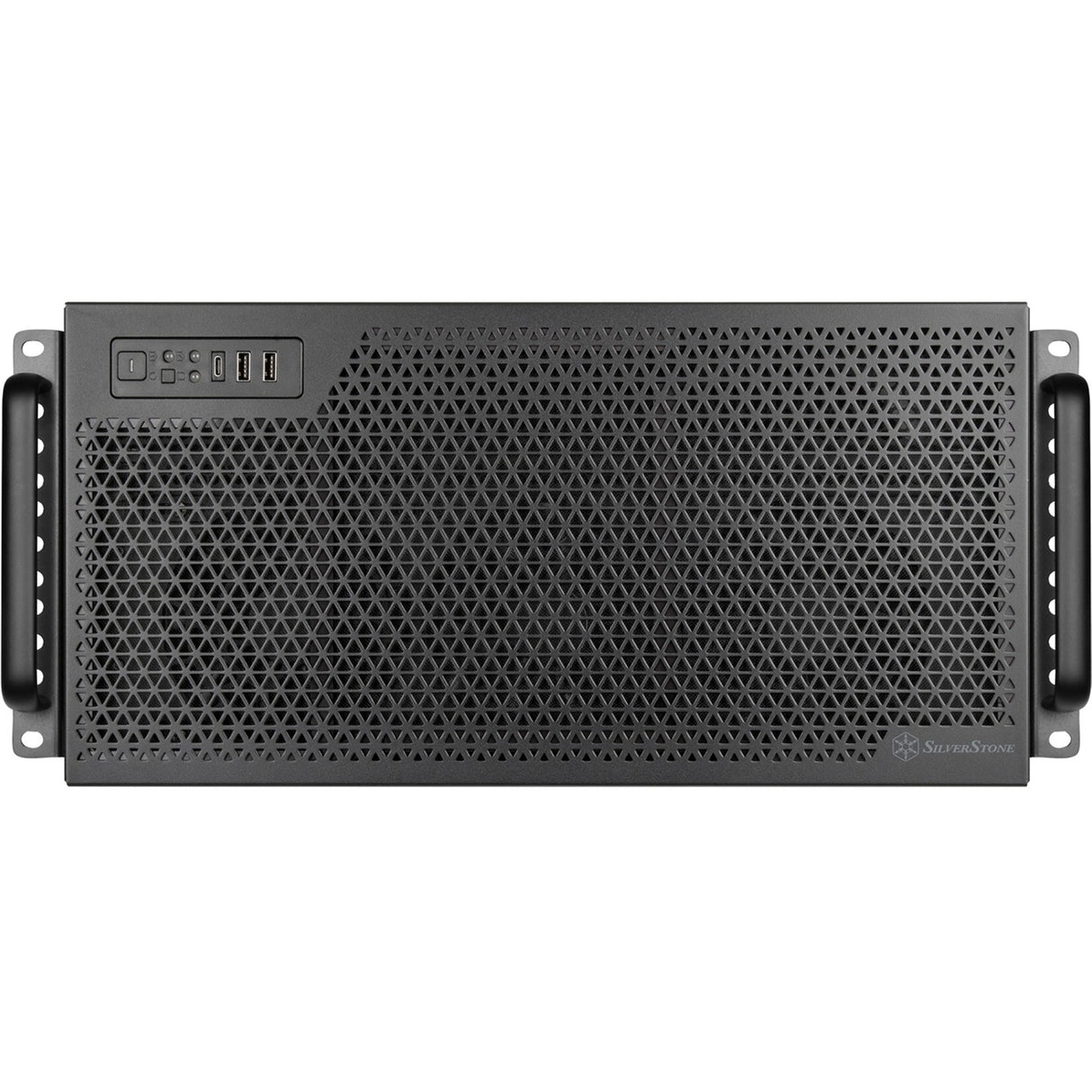 Silverstone rm52 server behuizing (zwart | 2x usb-a | 1x usb-c)