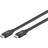 Goobay sync charge super speed usb-c kabel (zwart, 3 meter)