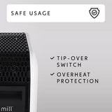 Mill gentle air wifi olieradiator oil2000wifi3 black (wit zwart, 2000w)