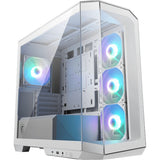 Msi mag pano m100r pz midi tower behuizing (wit | 1x usb-a | 1x usb-c | rgb | tempered glass)