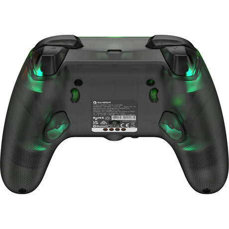 Gamesir t7 pro wireless controller - retro green (donkergroen transparant, xbox series x|s, xbox one, android, pc, 2.4ghz bluetooth usb)