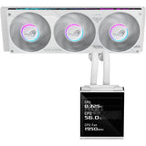 Asus rog strix slc iv 360 argb lcd white edition waterkoeling (wit)