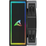 Sharkoon a40 rgb cpu-koeler (zwart, 4-pins pwm fan-connector)