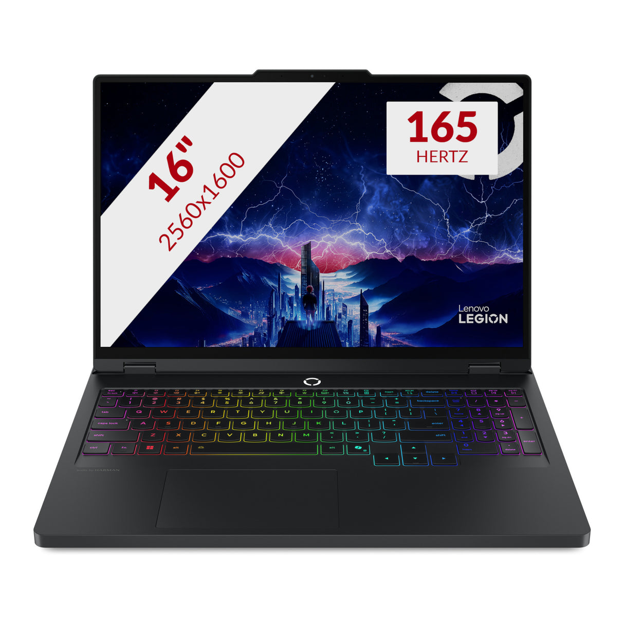 Lenovo legion pro 5 16iax10h (83lu0057mh) 16 gaming laptop (zwart | core ultra 9 275hx | rtx 5070 ti | 32 gb | 1 tb ssd)