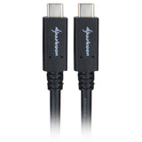 Sharkoon usb-c 3.2 > usb-c kabel (zwart, 0,5 meter )