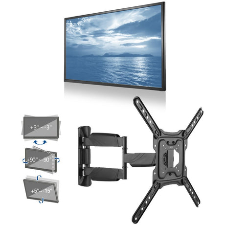 Act connectivity full motion tv en monitor wandsteun, 23 tot 55 wandmontage (zwart)