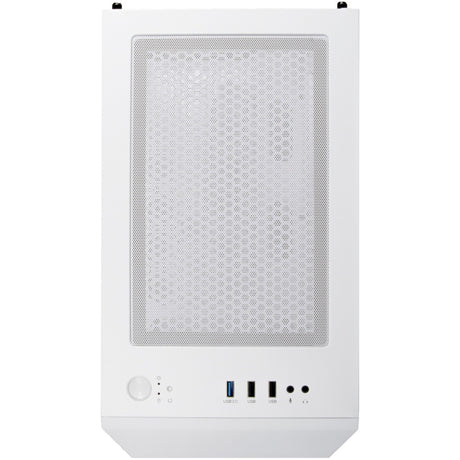 Silverstone fara h1m pro midi tower behuizing (wit | 3x usb-a | rgb | window)