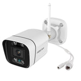 Foscam v8p, 4k 8mp dual-band wifi beveiligingscamera (wit, met geluid- en lichtalarm)