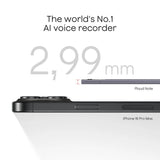 Plaud note dicteerapparaat (zwart, 64 gb, bluetooth (ble 5.2), wi-fi (2.4ghz))