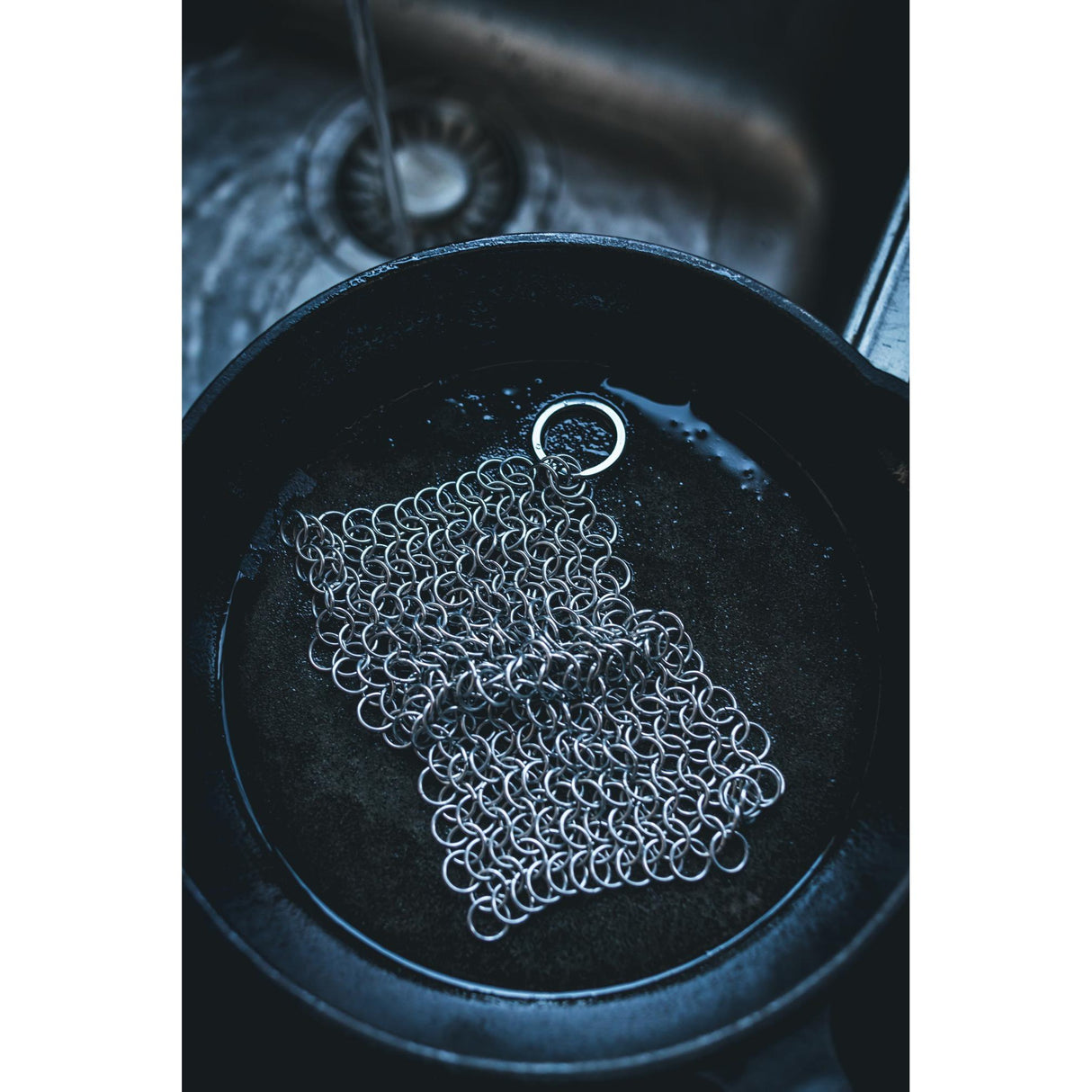 The windmill chain mail cleaner borstel (roestvrij staal)