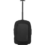Targus 15.6” ecosmart mobile tech traveler rolling backpack trolley (zwart)
