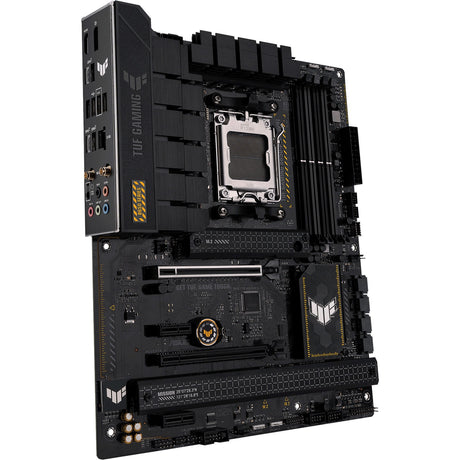 Asus tuf gaming b650-plus wifi socket am5 moederbord (zwart lichtoranje, raid, 2.5gb-lan, wi-fi 6, bt 5.2, sound, atx)