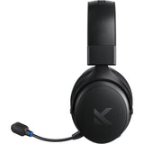 Mchose v9 wireless over-ear gaming headset (zwart, pc laptop playstation switch smartphone, 2.4g bluetooth wired type-c)