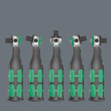 Wera 8009 zyklop pocket set 3 bitset (zwart groen, 27‑delig)