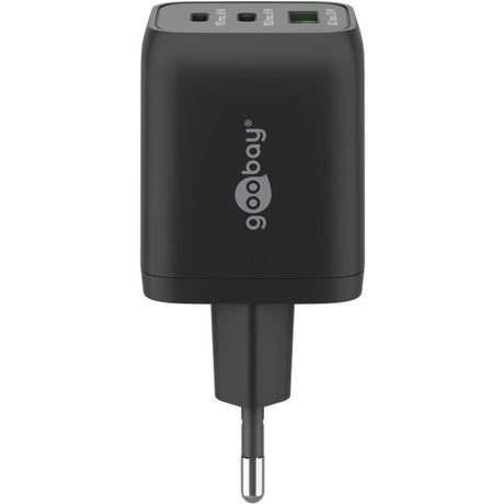 Goobay usb-c snellader nano (65 w) en usb-c textielkabel (zwart, 1 meter)