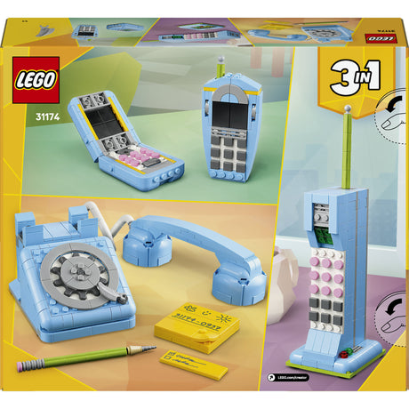 Lego ® creator 3in1 retro telefoon, vintage telefoon - 31174