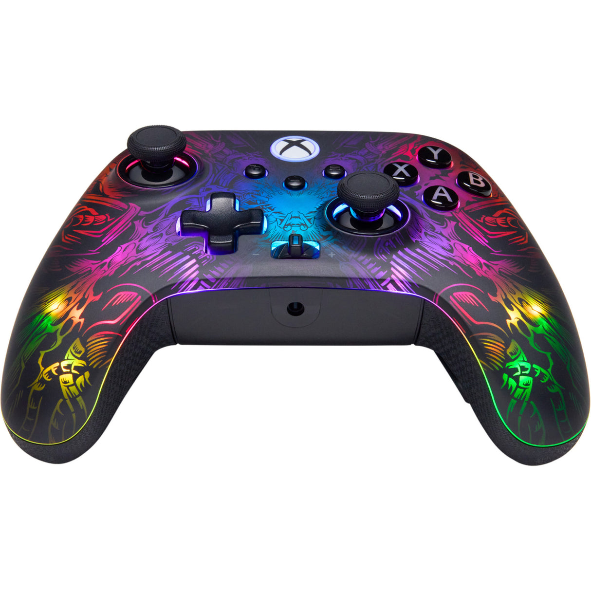 Powera fusion pro draadloze controller voor xbox series x|s met lumectra (zwart, rgb, xbox series x|s, xbox one, pc)