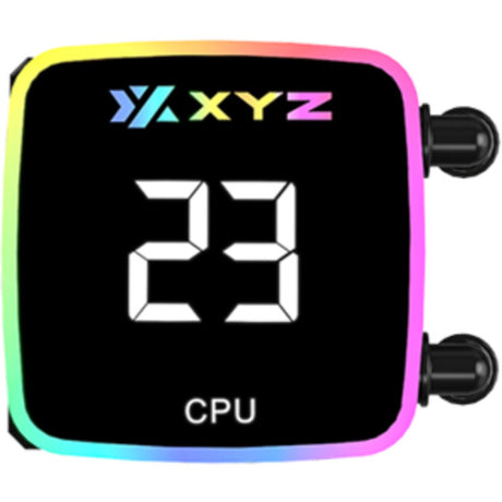 Xyz pc gear aquapulse aio 360 waterkoeling (zwart, argb, pwm)