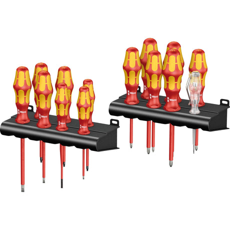 Wera kraftform big pack 100 vde schroevendraaier (rood geel, 14-delig)