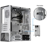 Chieftec uni bs-20b-op mini tower behuizing (zwart | 3x usb-a | 1x usb-c)