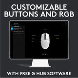 Logitech g203 lightsync gaming muis (zwart, 200 - 8000 dpi, rgb leds)