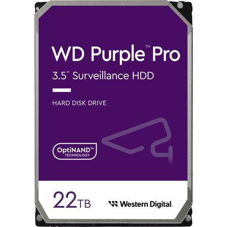 Wd purple pro 22 tb harde schijf (221purp, sata 600, af, 24 7)