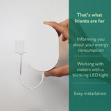 Ty frient electrici meter interface 2, led energiebesparing (wit, zigbee 3.0)