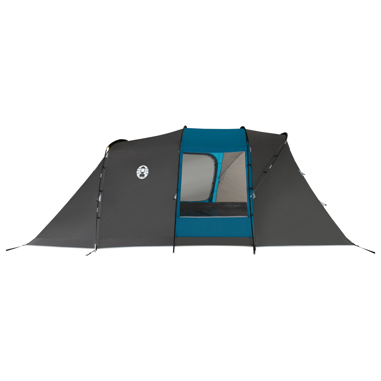 Coleman vespucci 6 tent - 6 persoons tunneltent – uv guard spf50 zonbescherming – ventilatie – geïntegreerd grondzeil - grijs blauw