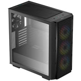 Deepcool cg540 midi tower behuizing (zwart | 2x usb-a | window)