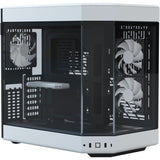 Hyte y60 midi tower behuizing (wit zwart | 3x usb-a | tempered glass)