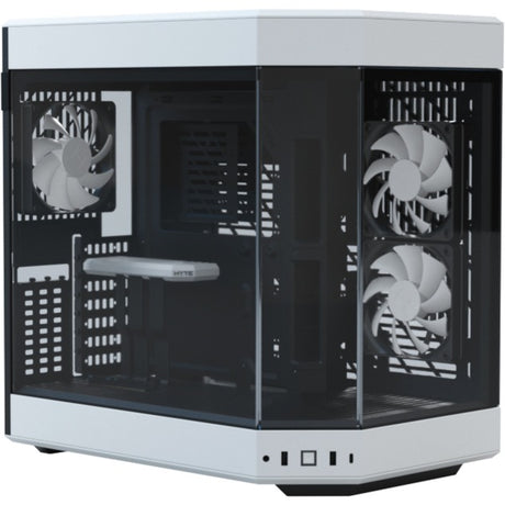 Hyte y60 midi tower behuizing (wit zwart | 3x usb-a | tempered glass)