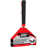 Weber driezijdige reinigingsborstel grillreinigingsborstel (zwart rood, 30 cm)