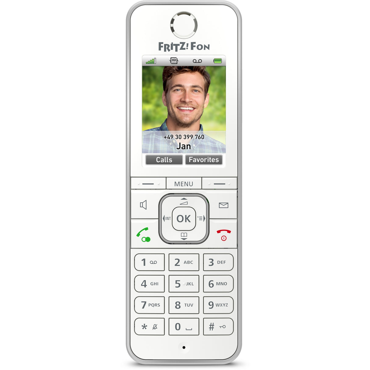 Fritz! fon c6 internationaal handset (wit)