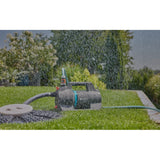 Gardena besproeiingspomp 5000 silent set met slang en aanzuigunit (donkergrijs turquoise, 9081-20 | pomp | 20 m slang | 3,5 m aanzuigunit)