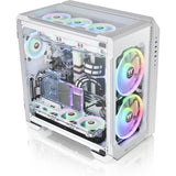 Thermaltake view 51 tg snow argb edition midi tower behuizing (wit | 4x usb-a | 1x usb-c | rgb | window)