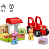 Lego duplo peppa big tractor en marktkraam dieren speelgoed voor peuters - 10468