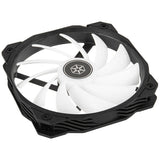 Silverstone shark force 160 argb case fan (zwart, 160 x 160 x 25 mm, pwm)