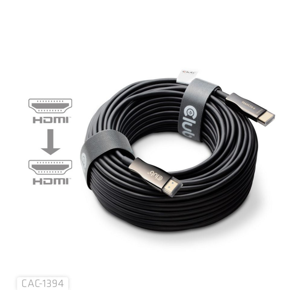 Club 3d actieve optische hdmi kabel (zwart, 100 meter)