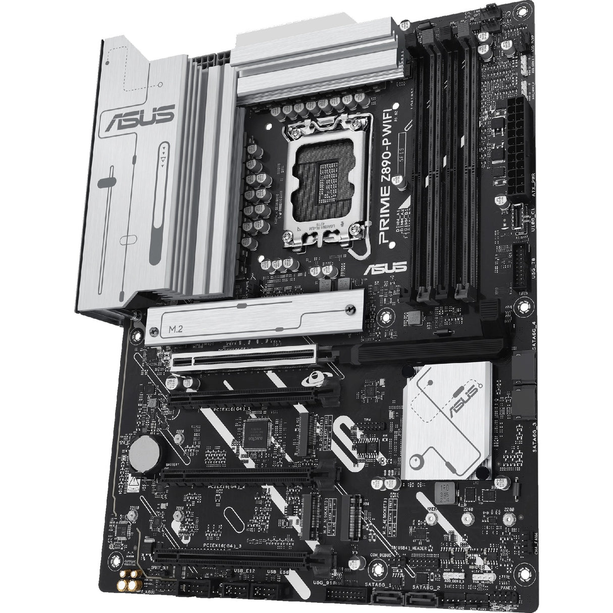 Asus prime z890-p wifi socket 1851 moederbord (raid, 2.5gb-lan, wi-fi 7, bt, sound, atx)