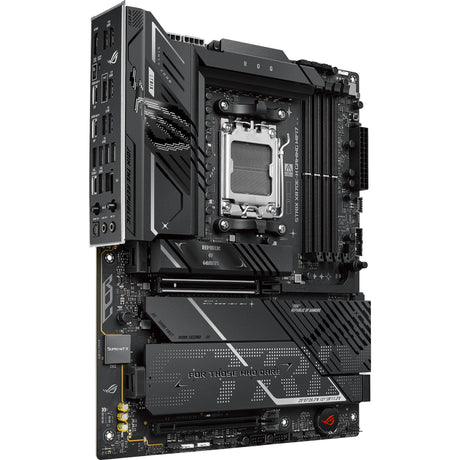 Asus rog strix x870e-h gaming wifi7 socket am5 moederbord (zwart, raid, 5gb-lan, wi-fi 7, bt, sound, atx)